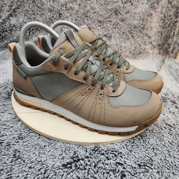 Oboz Footwear Shoes - Oboz Bozeman Low Frost Gray Leather Hiking Shoes Womens 7.5 Casual Lace-Up Trail
